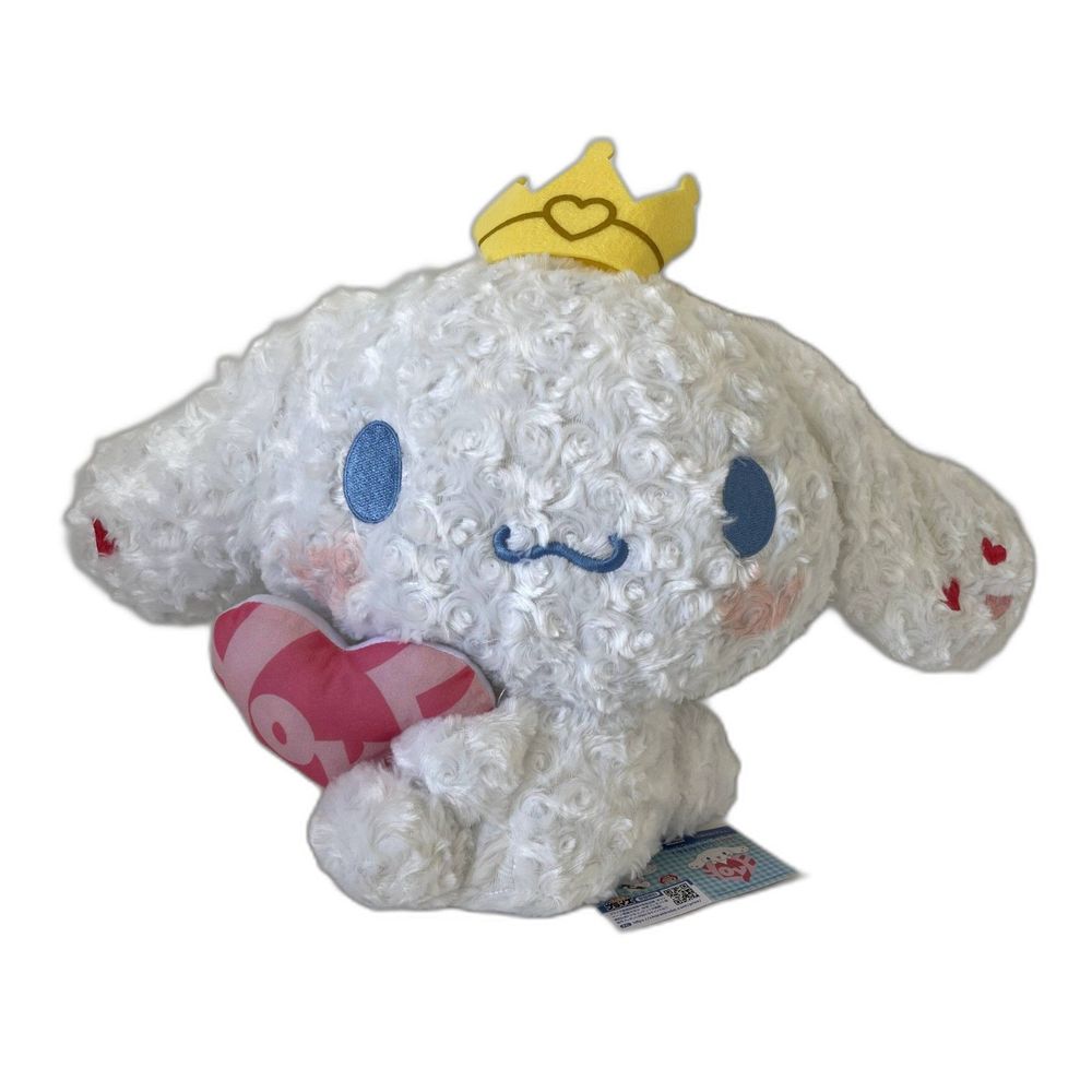 NWT Big Cinnamoroll Rose Fur Love Crown Plush 12"